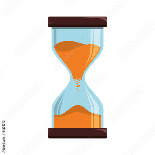 Hourglass antique instrument icon vector illustration graphic design