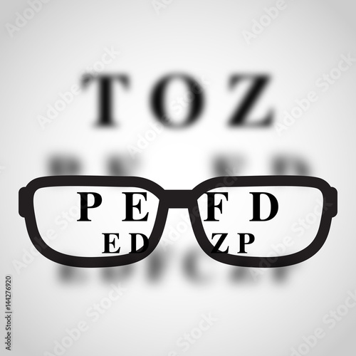 short sighted logo vector