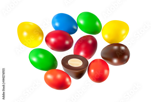  almonds in chocolate