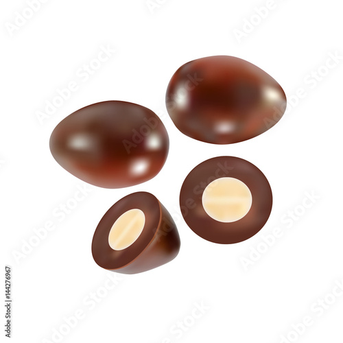  almonds in chocolate