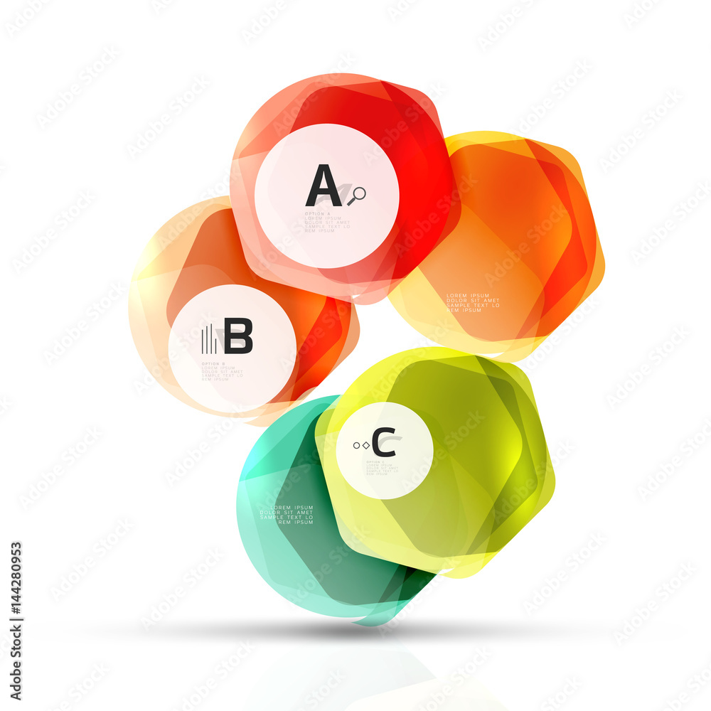 Geometrical hexagons abstract background Geometrical hexagons abstract background