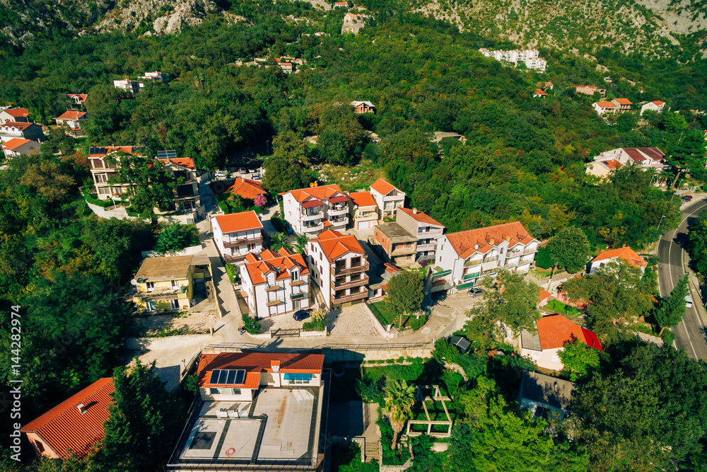 Villa by the sea. Montenegro, Kotor Bay, Adriatic sea