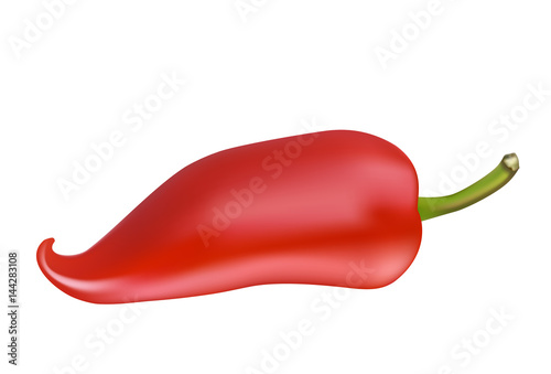 Close-up of chilli pepper on white background