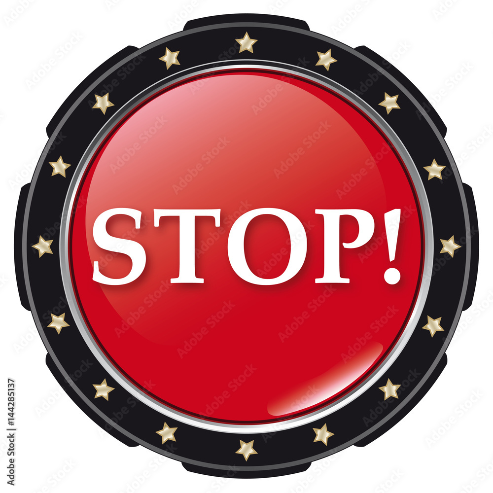 Fototapeta premium stop icon