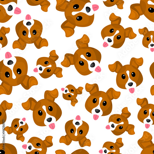 Dog seamless pattern