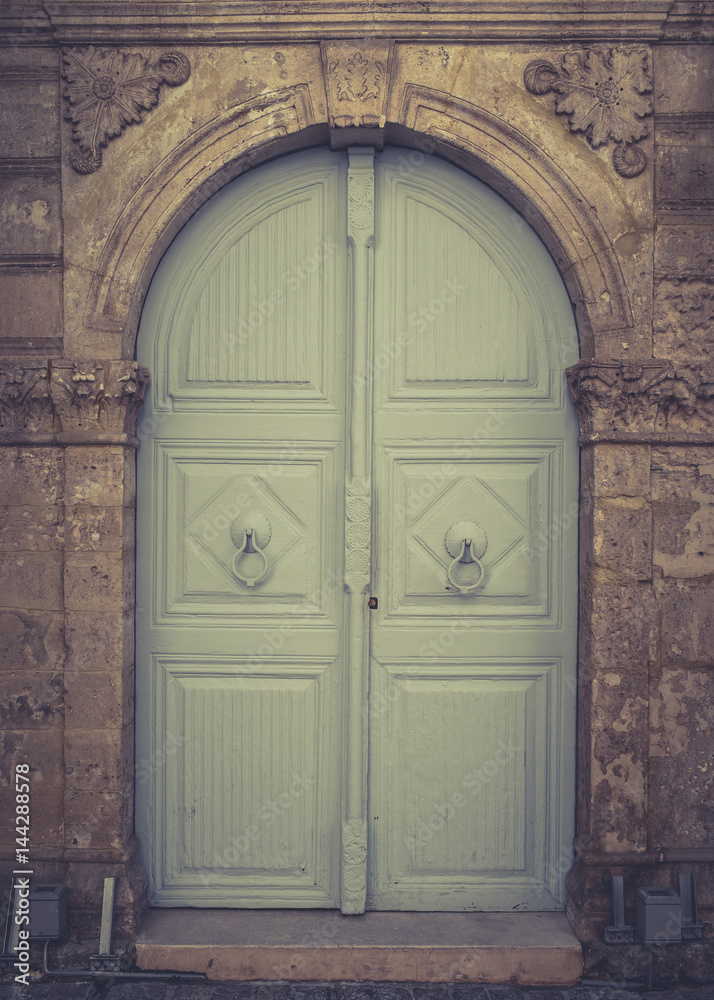 custom made wallpaper toronto digitalOld wooden blue door in Rethymnon. Greece