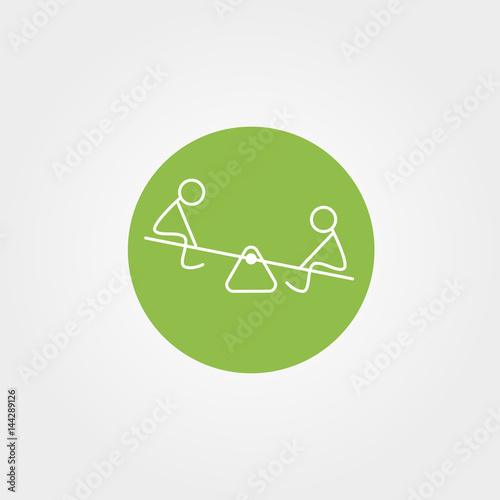 Cartoon icon of sketch little people in cute miniature scenes.
