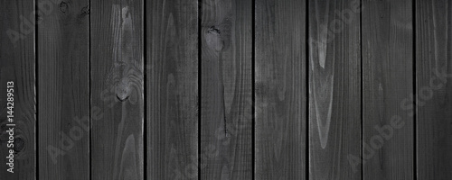 Black wood planks background