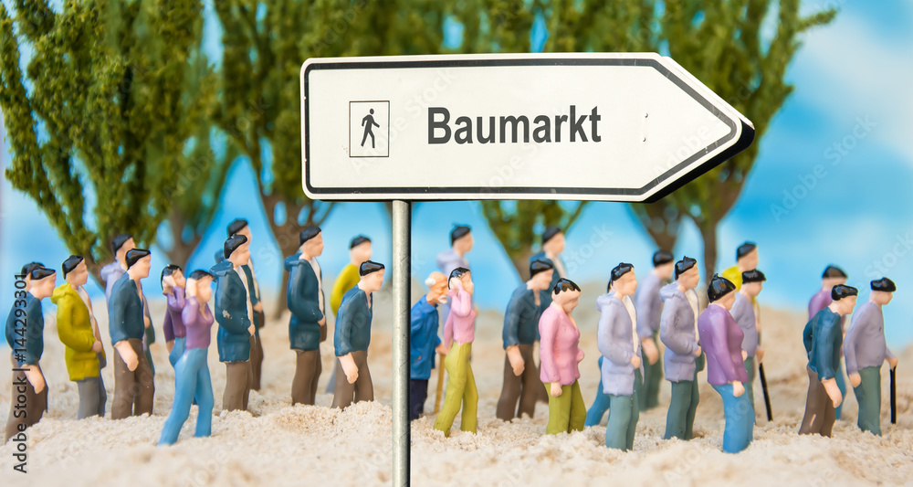 Obraz premium Schild 179 - Baumarkt
