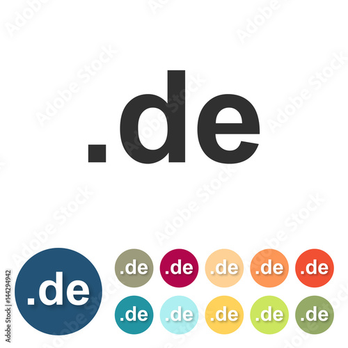 Button-Set bunt - de deutsche Domain