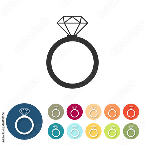 Button-Set bunt - Ehering Diamant