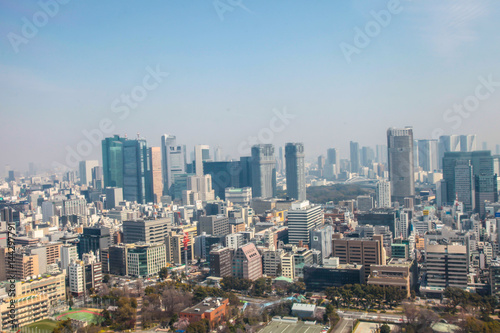Tokyo view cityscape | Asian Japan travel metropolis landscape on March 30, 2017