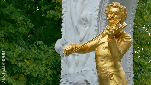 Monument, Johann Strauss II, Stadtpark, Vienna, Austria photo