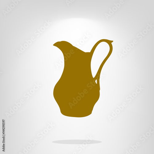 Milk jug vector illustration
