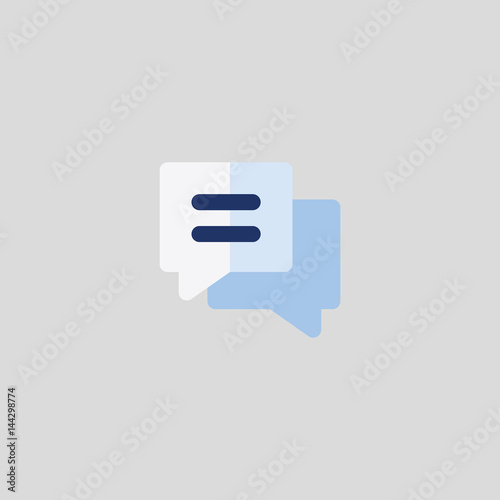 chat icon flat design