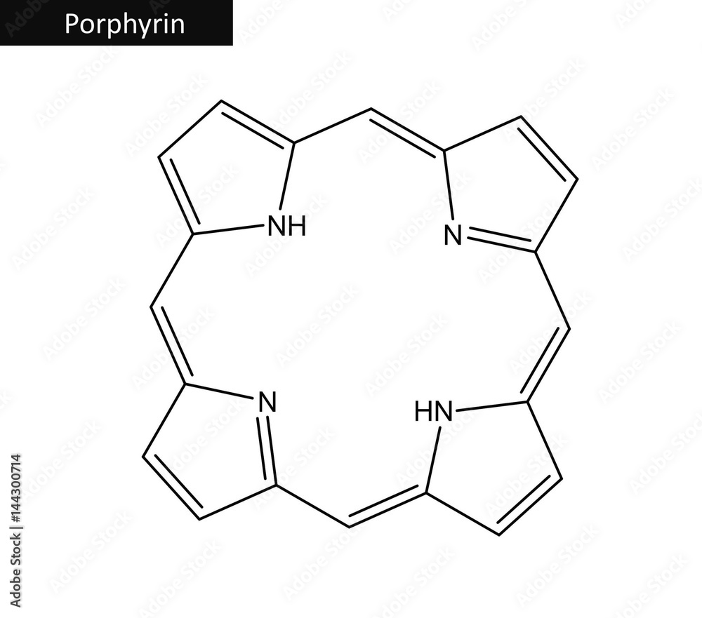 Molecular structure of Porphin Molecular structure of Porphin