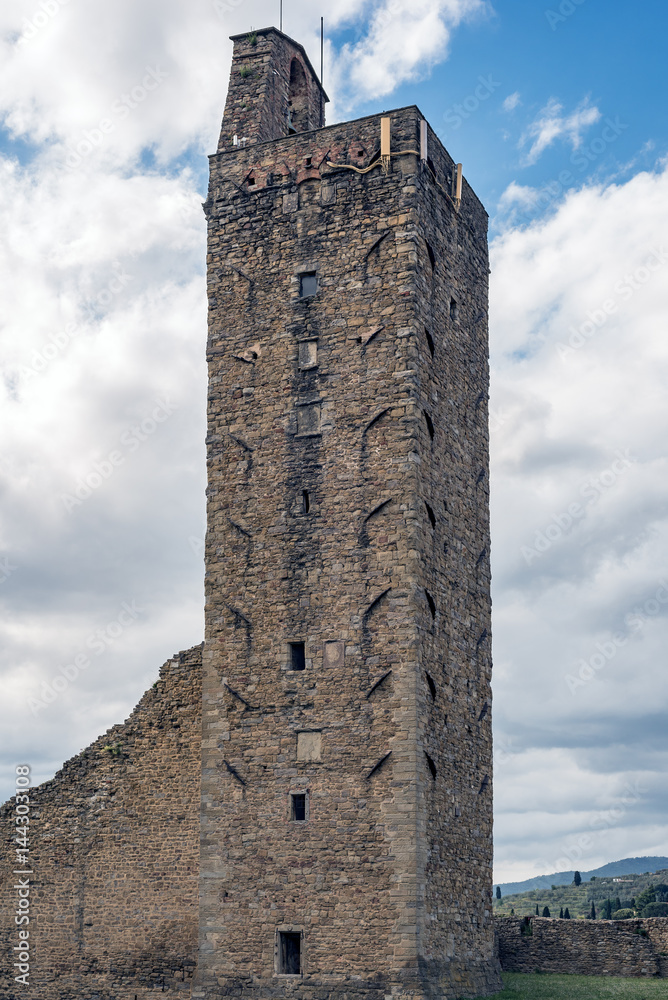 The formwork tower in Castiglion Fiorentino, Tuscany - Italy
