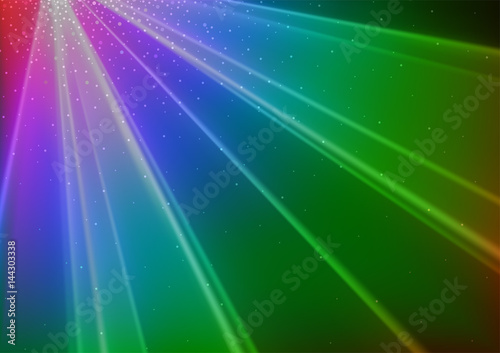 Colorful Disco Light Background - Abstract Illustration, Vector © Roman Dekan