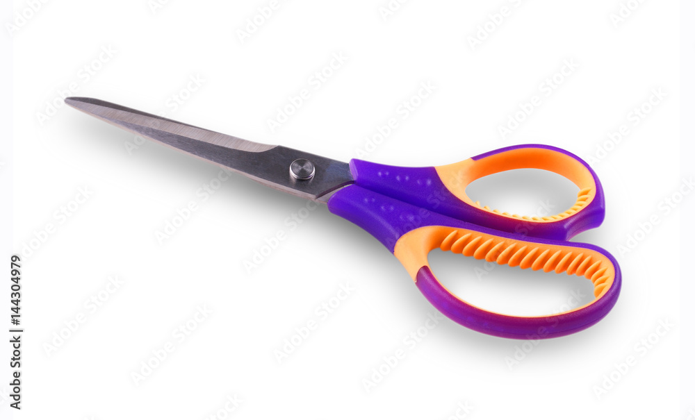 new paper scissors on a white background. new paper scissors on a white background.
