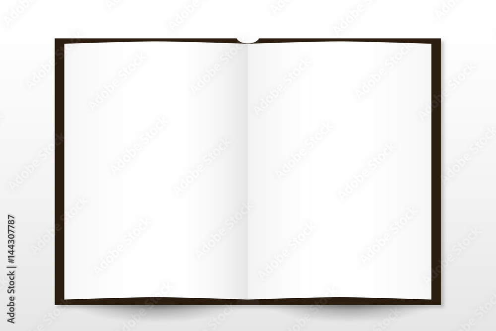Paper notepad is empty, mockup style vector Paper notepad is empty, mockup style vector