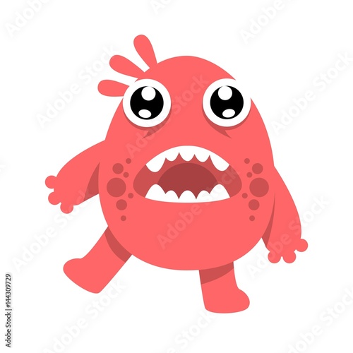 Monster character illustration vector