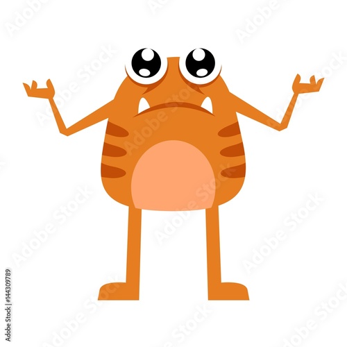 Monster character illustration vector photo