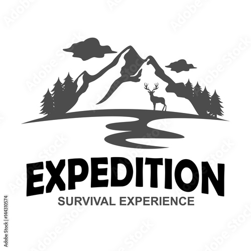 Adventure and outdoor logo vector