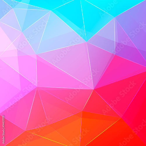 Background of geometric shapes. Colorful mosaic pattern.