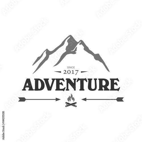 Adventure and outdoor logo vector