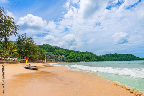 Bild auf Leinwand Kata Noi beach at Phuket island south part on summer sunny day, Thailand