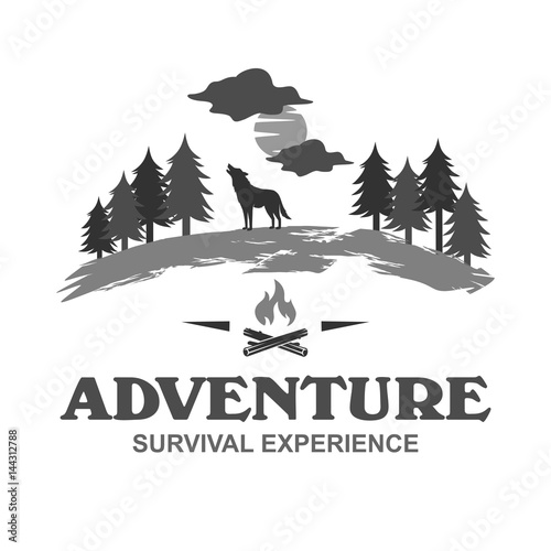 Adventure and outdoor logo vector