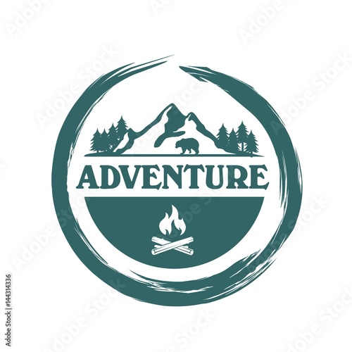 Adventure and outdoor logo vector