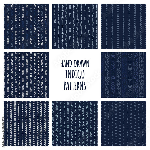 Minimalistic dark blue indi...