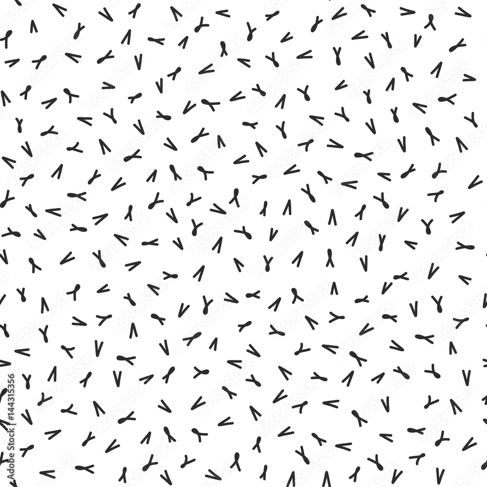Seamless hand drawn pattern with check mark. Vector illustration in black and white colors Seamless hand drawn pattern with check mark. Vector illustration in black and white colors