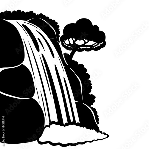 Beautiful waterfall.