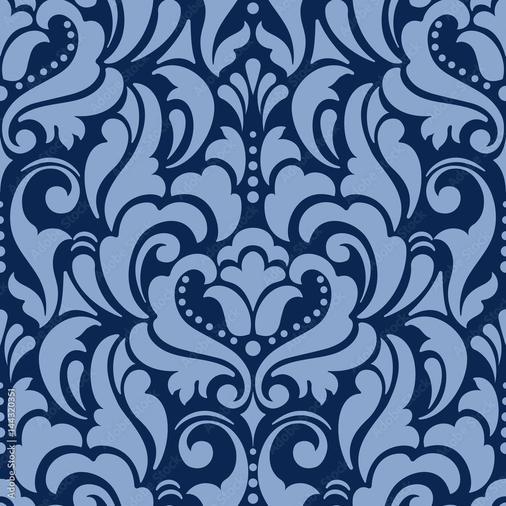 Vector damask seamless pattern element. Classical luxury old fashioned damask ornament, royal victorian seamless texture for wallpapers, textile, wrapping. Exquisite floral baroque template. Vector damask seamless pattern element. Classical luxury old fashioned damask ornament, royal victorian seamless texture for wallpapers, textile, wrapping. Exquisite floral baroque template.