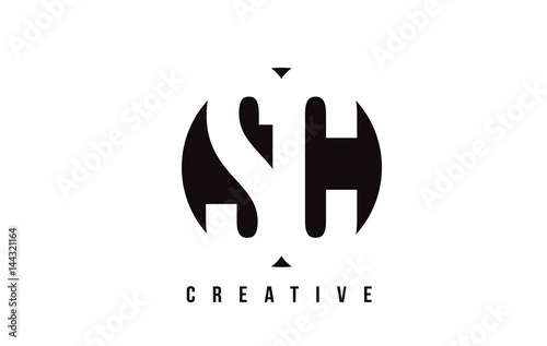 SC S C White Letter Logo Design with Circle Background.