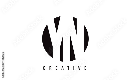 Free Download YN Y N White Letter Logo Design with Circle Background. - GFXLoad