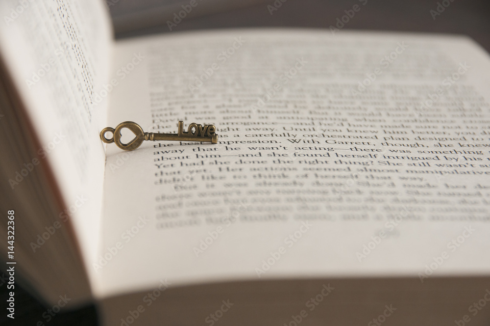 key love in the open book