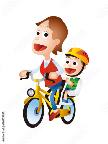 自転車の交通安全 二人乗り自転車 Stock イラスト Adobe Stock 自転車の交通安全 二人乗り自転車 Stock イラスト Adobe Stock