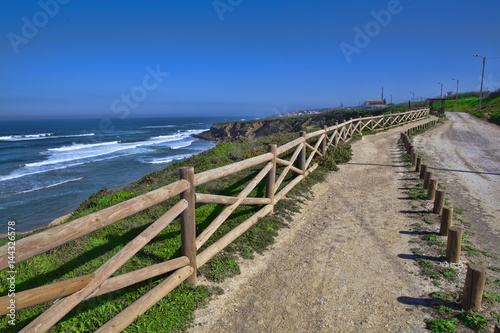 Atlantic ocean coast view .Sintra Portugal