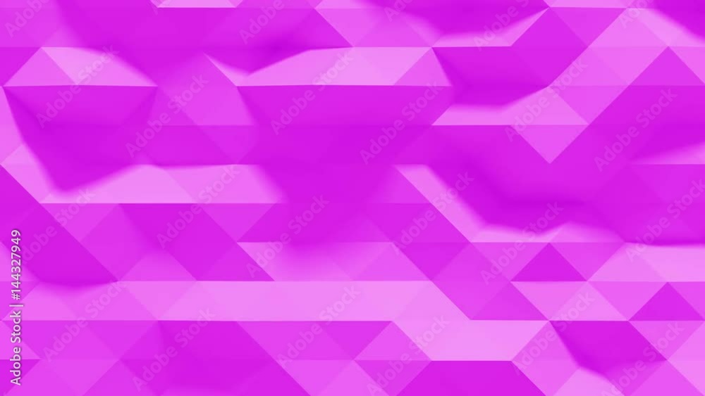 Abstract Polygonal Geometric Surface Loop 1E: clean soft low poly motion background of shifting pink purple feminine magenta triangles. 4K UHD, FullHD, seamless loop. Abstract Polygonal Geometric Surface Loop 1E: clean soft low poly motion background of shifting pink purple feminine magenta triangles. 4K UHD, FullHD, seamless loop.