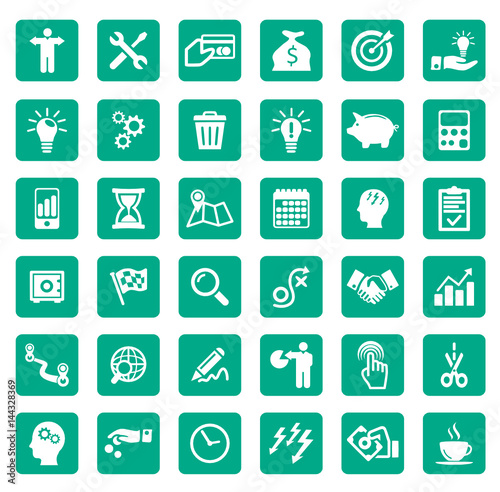 Icons Business and Creativity