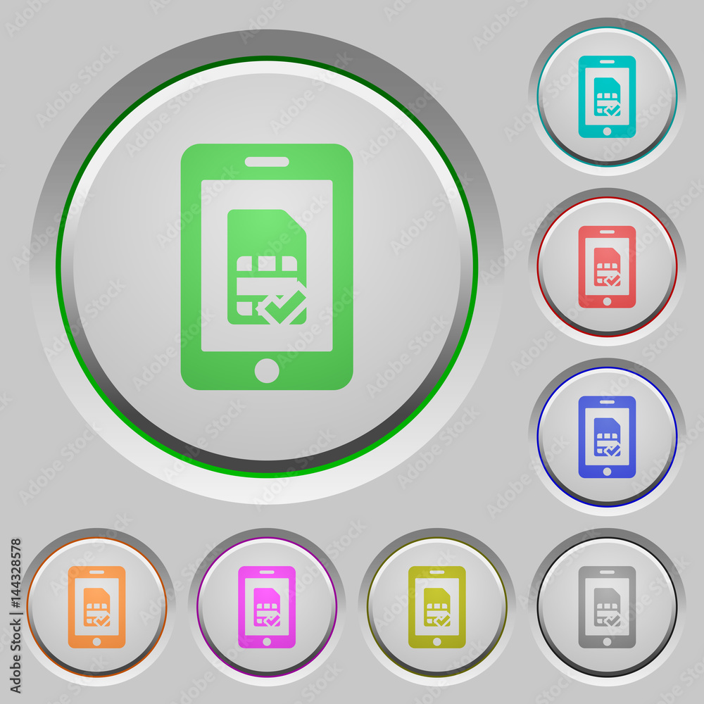 Mobile simcard accepted push buttons Mobile simcard accepted push buttons