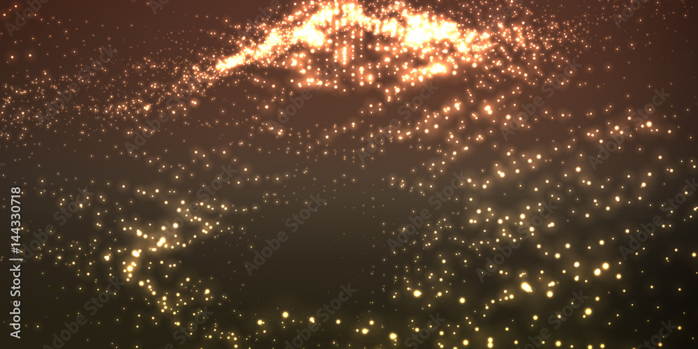 Abstract vector space background. Explosion of glowing particles. Futuristic technology style. Elegant background for business presentations. Abstract vector space background. Explosion of glowing particles. Futuristic technology style. Elegant background for business presentations.