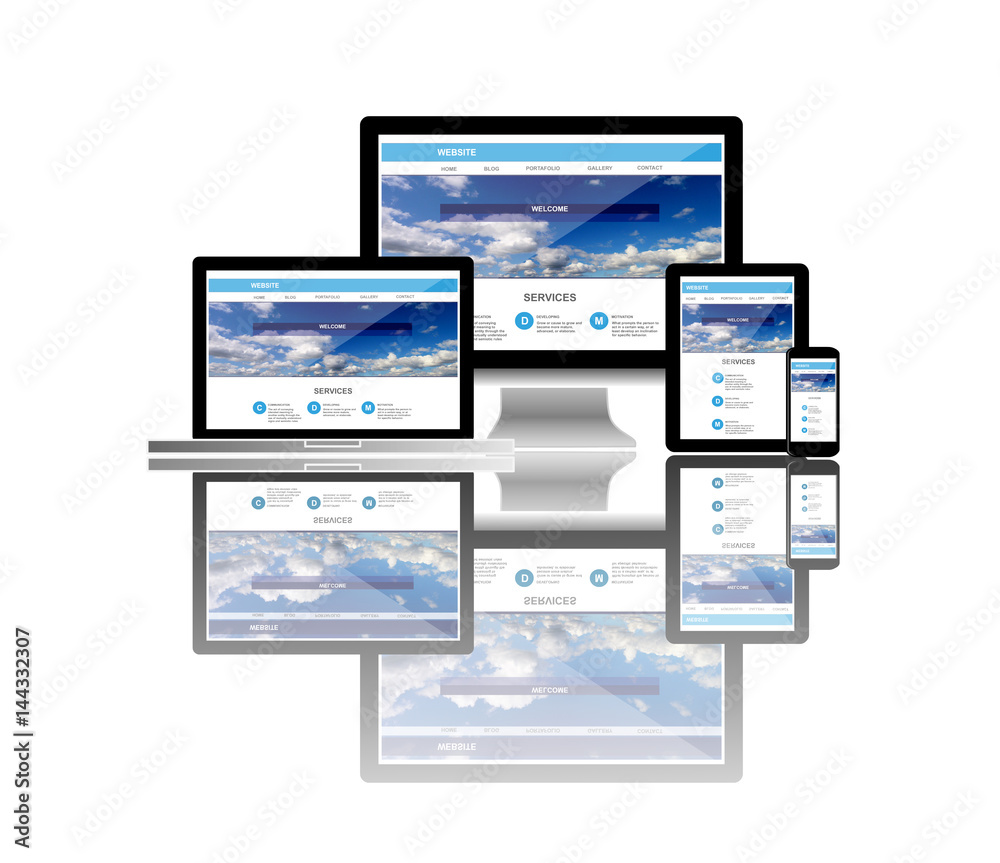 website sky concept with reflection website sky concept with reflection