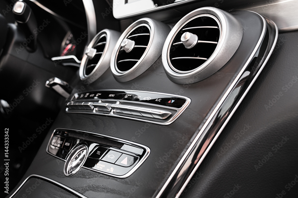 Luxury Car Interior AC Control And Ventilation Deck