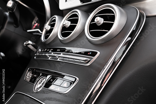 Luxury Car Interior AC Control And Ventilation Deck © peych_p