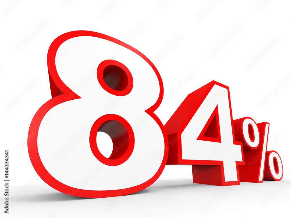 Eighty four percent off. Discount 84 %. Eighty four percent off. Discount 84 %.