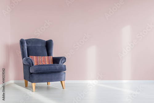 Armchair with pillow